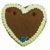 Lebkuchenherz-Lebkuchenherzen Rohling 10 cm mit Rand ,20 Stück verschiedene Farben