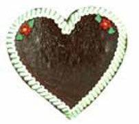 Lebkuchenherz, Rohling 23 cm mit Rand ,20 Stück - Lebkuchenherzen-Fabrik