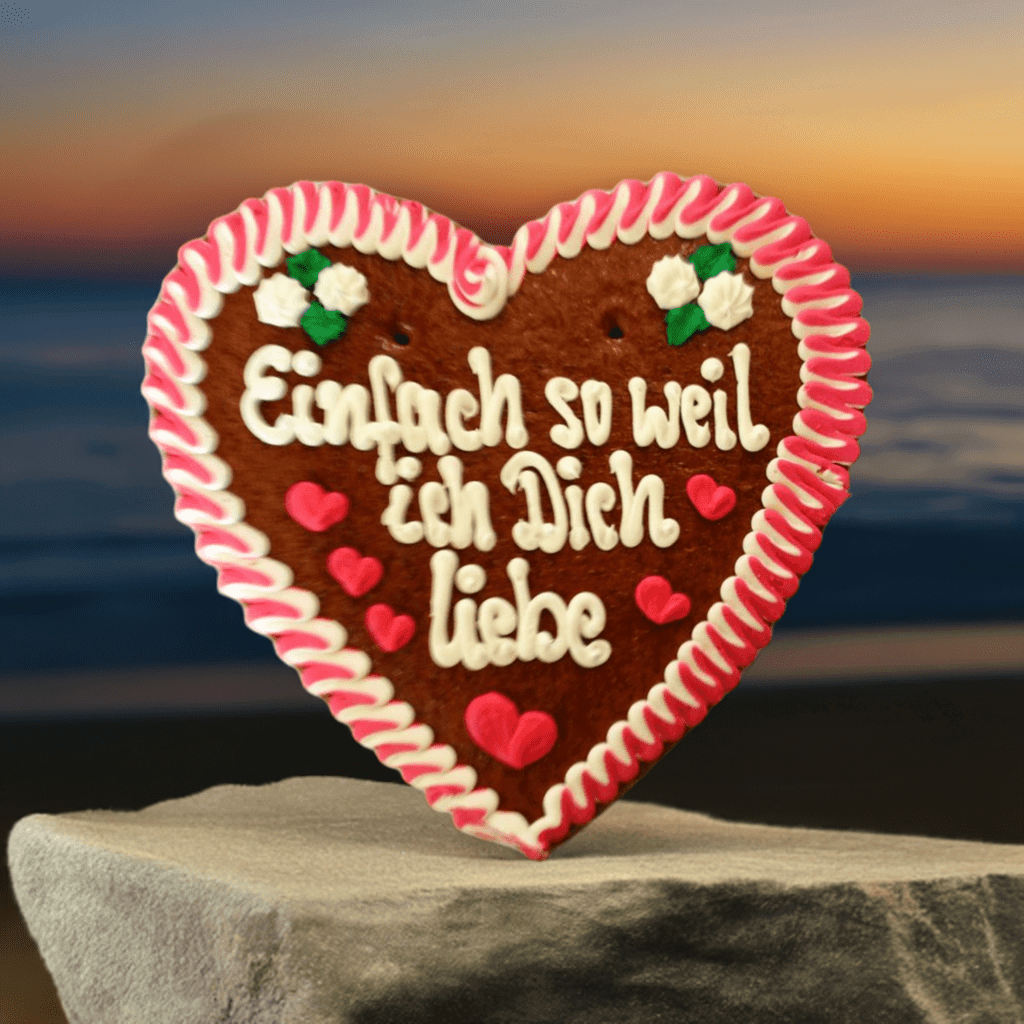 Einfach so weil ich Dich liebe Lebkuchenherz 50 cm XXL - Lebkuchenherzen-Fabrik