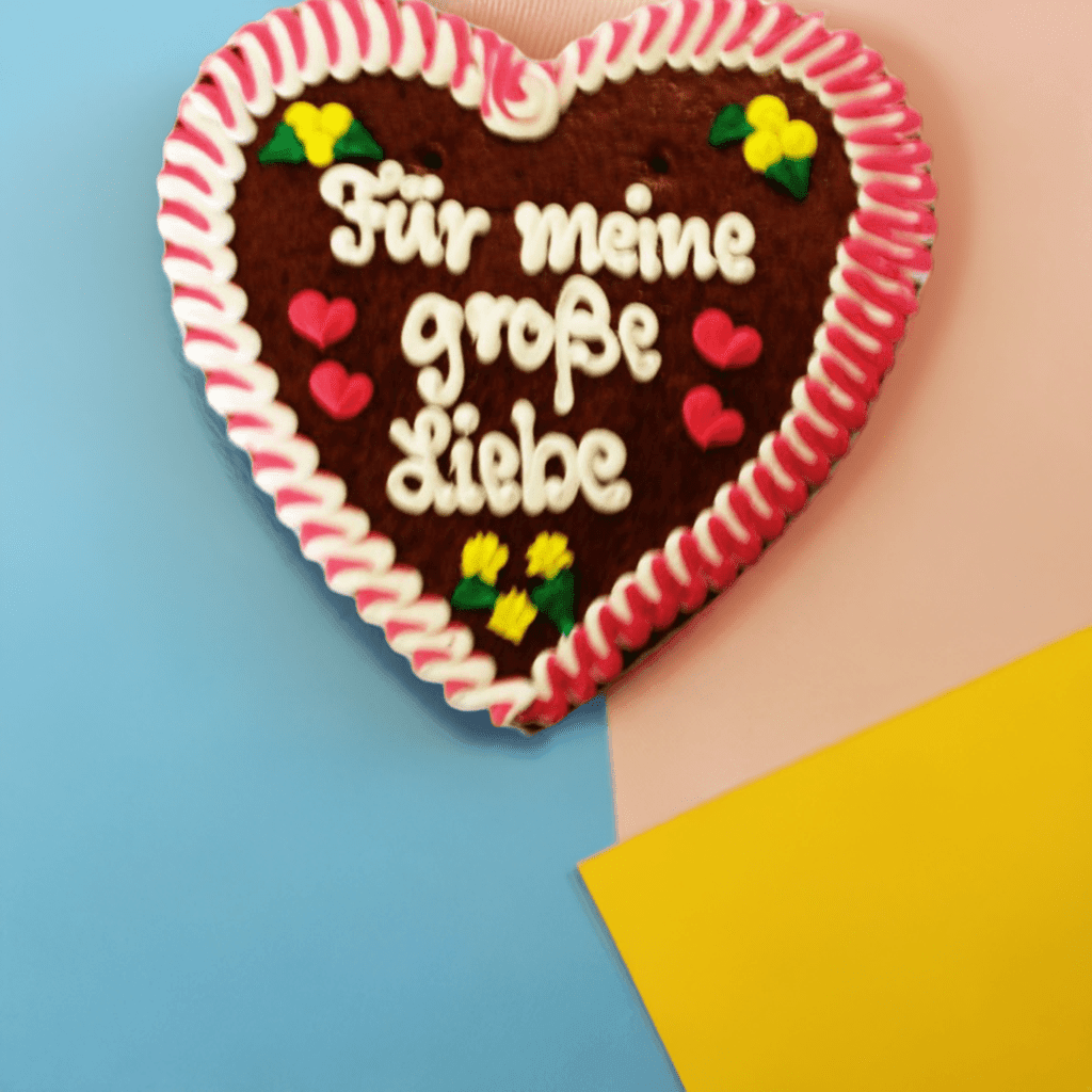 Für meine große Liebe Lebkuchenherz 50 cm XXL
