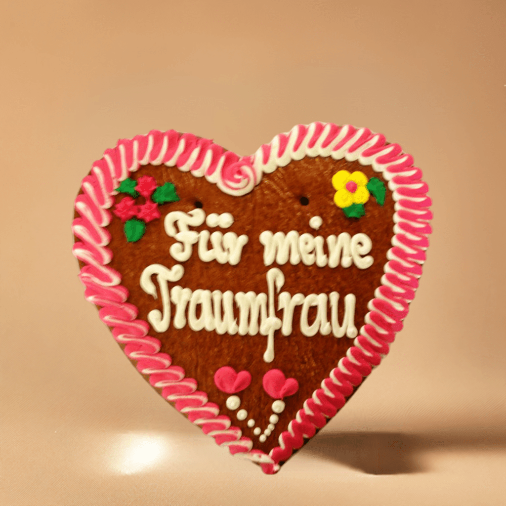 Für meine Traumfrau Lebkuchenherz 50 cm XXL - Lebkuchenherzen-Fabrik
