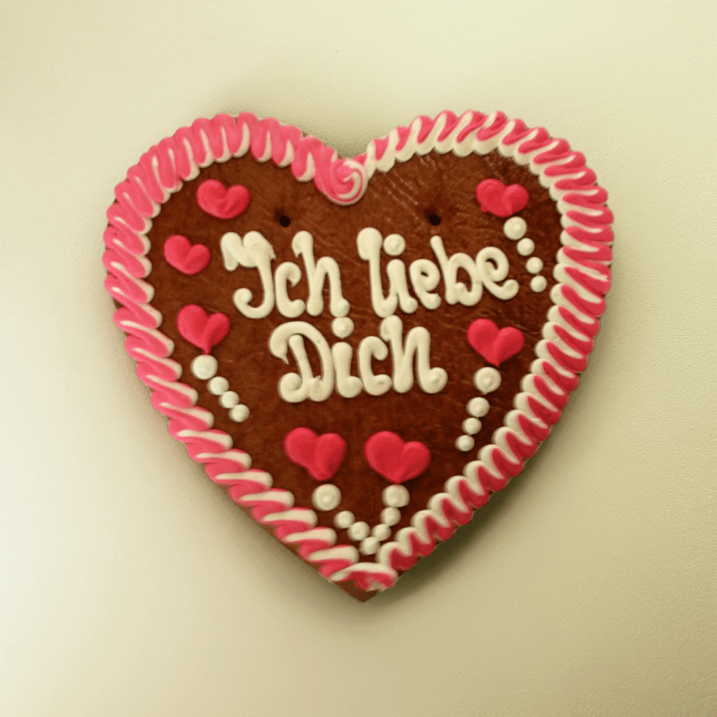 Ich liebe Dich Lebkuchenherz 50 cm XXL
