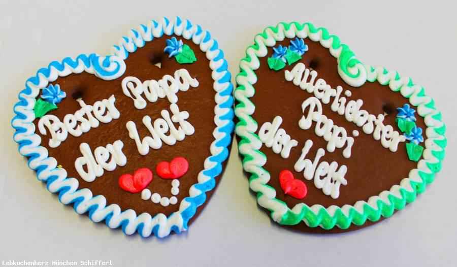 Lebkuchenherzen Spruch, Bester Papa der Welt, Allerliebster Papi, 1 Lebkuchenherz ,