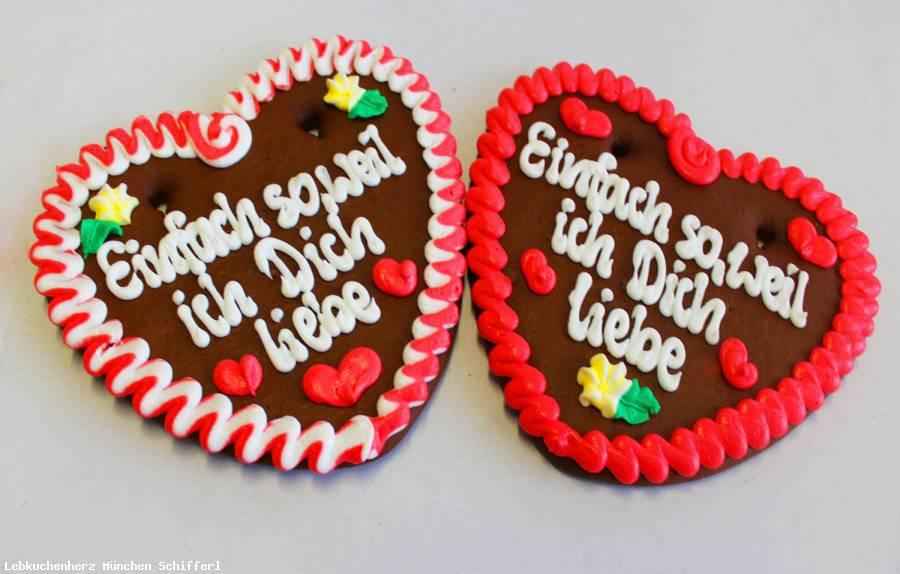 Lebkuchenherzen Spruch, Einfach so weil ich Dich liebe 23 cm ,1 Lebkuchenherz