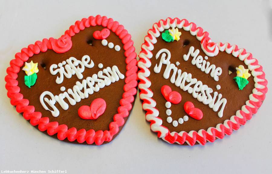 Sprüche Meine Prinzessin ,Süße Prinzessin 1 Lebkuchenherz - Lebkuchenherzen-Fabrik