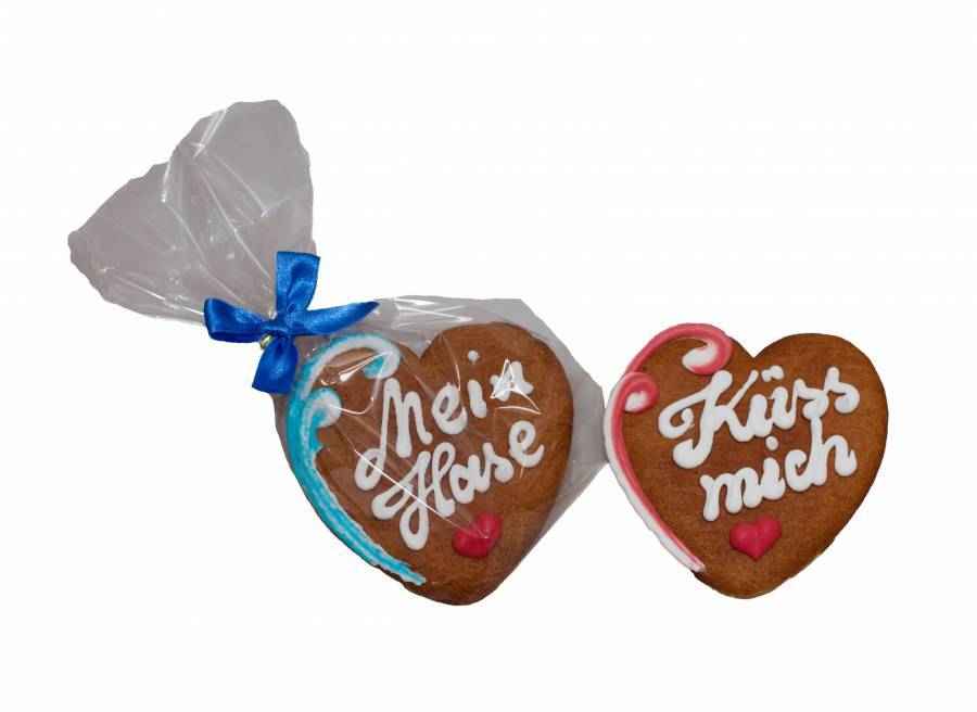 Lebkuchenherzen 10 cm individuell | Lebkuchenherzen-Fabrik