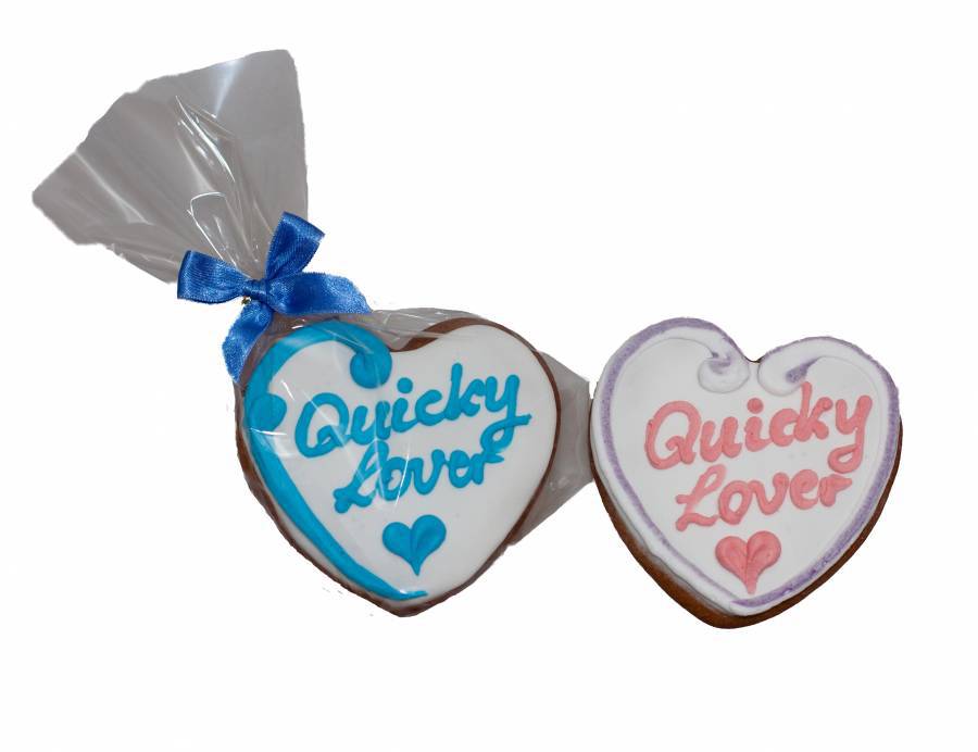 Lebkuchenherzen mini ,lasiert ca. 10 x 10 cm mit individueller Beschriftung - Lebkuchenherzen-Fabrik