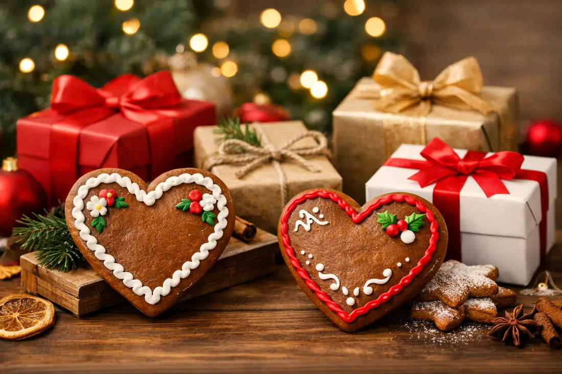 Geschenkideen mit Lebkuchenherzen zu Weihnachten
