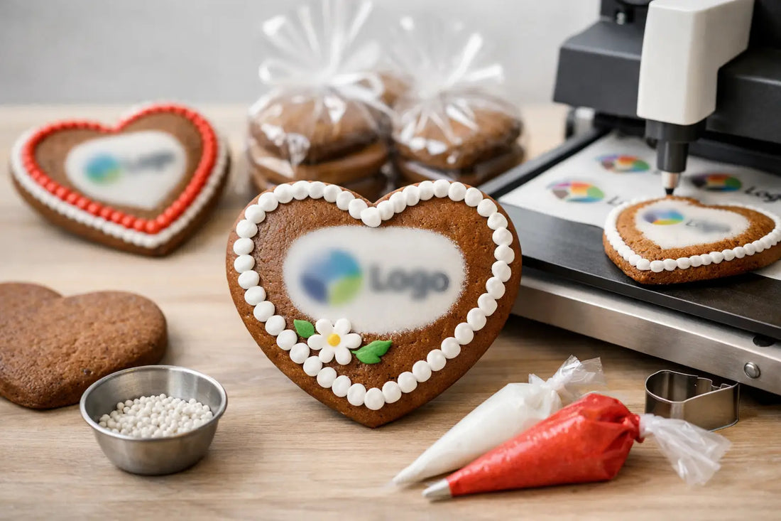 Firmenlogo auf Lebkuchen drucken für Events