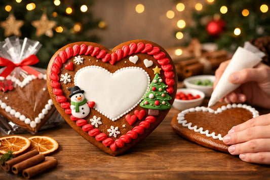 Weihnachts Lebkuchenherzen personalisiert bestellen