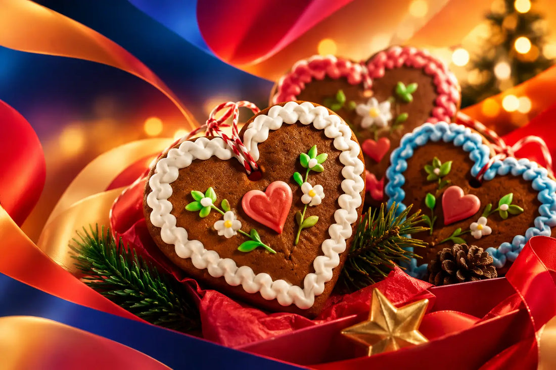 Lebkuchenherzen zu Weihnachten persönlich schenken