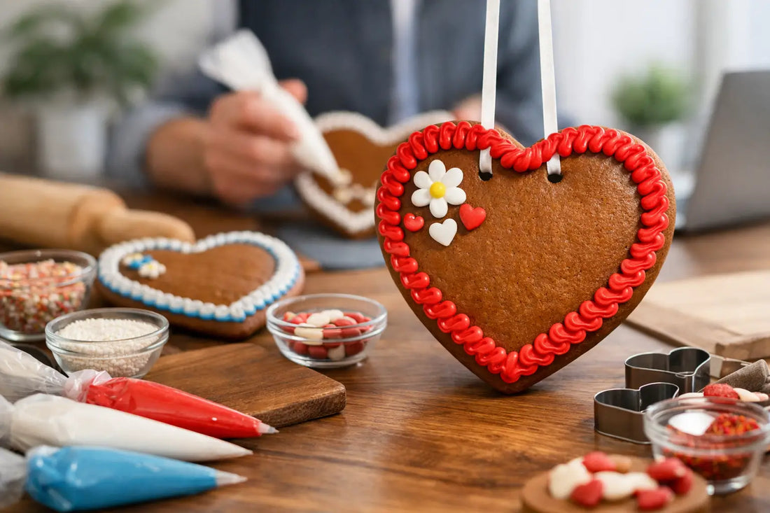 Lebkuchenherzen für Firmenevent gestalten