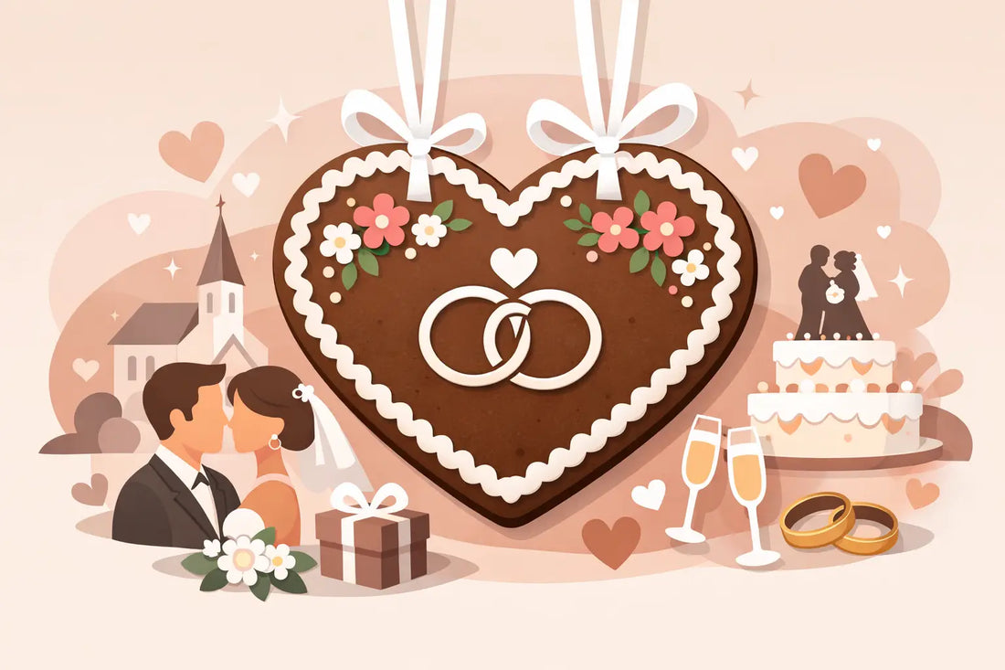 Lebkuchenherz Hochzeit personalisiert bestellen