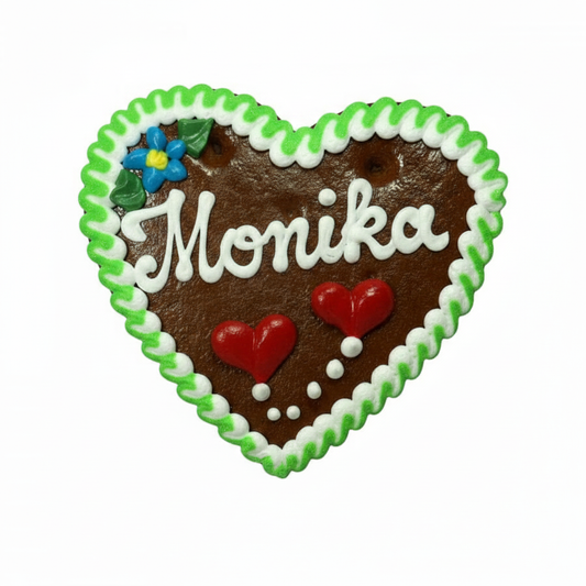 Lebkuchenherz mit Wunschtext 13 cm -Lebkuchenherzen Fabirk