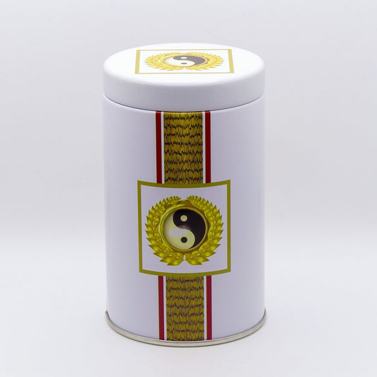Bezaubernde Teedose mit Yin-Yang-Symbol - Lebkuchenherzen-Fabrik