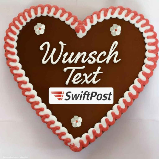 Lebkuchenherz 23 cm mit Logo gestalten | Lebkuchenherzen-Fabrik