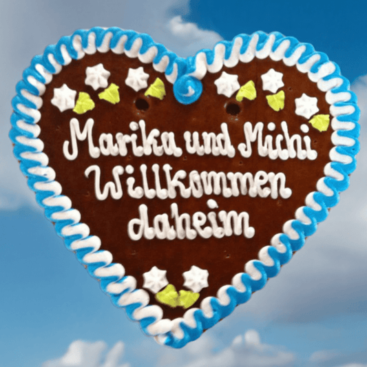 Lebkuchenherz Wunschtext 36 x 34 cm |Lebkuchenherzen-Fabrik - Lebkuchenherzen-Fabrik