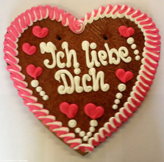 Lebkuchenherz XXL Ich liebe Dich - Online Kaufhaus München