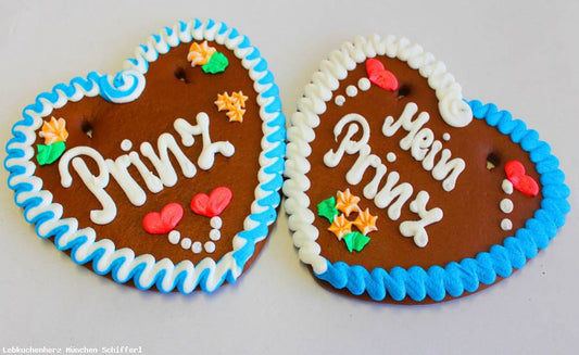 Sprüche Mein Prinz ,Süßer Prinz ,Prinz 1 Lebkuchenherz - Lebkuchenherzen-Fabrik