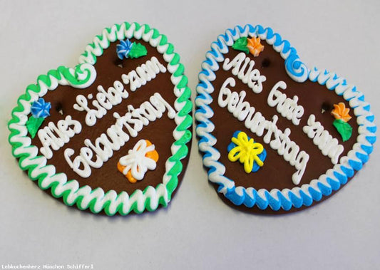 Spruch Geburtstag, Alles Gute zum Geburtstag 1 Lebkuchenherz - Lebkuchenherzen-Fabrik